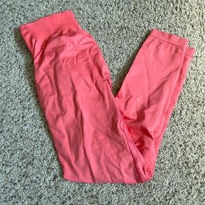 Bo+Tee Large pink scrunch leggings